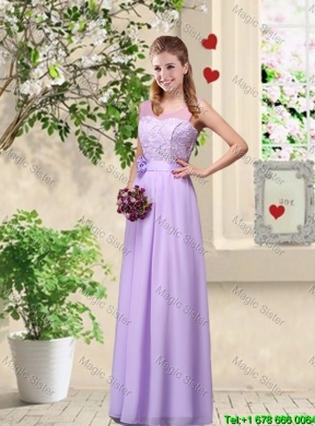 Classical 2016 Bowknot Bridesmaid Dresses with Floor Length