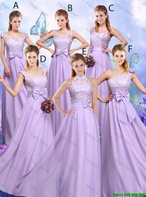 Classical 2016 Bowknot Bridesmaid Dresses with Floor Length