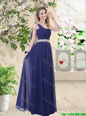 Classical Hand Made Flowers Bridesmaid Dresses with Asymmetrical