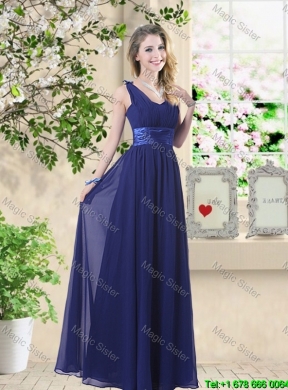 Classical Hand Made Flowers Bridesmaid Dresses with Asymmetrical