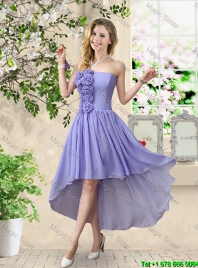 Fashionable Hand Made Flowers Bridesmaid Dresses with A Line