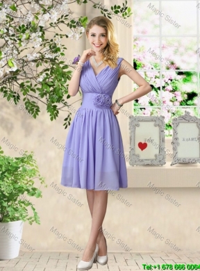 Fashionable Hand Made Flowers Bridesmaid Dresses with A Line