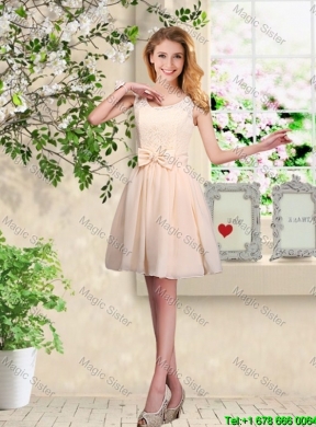 Lovely One Shoulder Bridesmaid Dresses with Hand Made Flowers