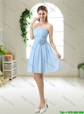 Beautiful Hand Made Flowers Prom Dresses with Mini Length
