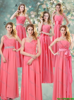 Beautiful Strapless Watermelon Red Prom Dresses with Sash