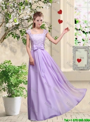 Comfortable Hand Made Flowers Prom Dresses with Lace