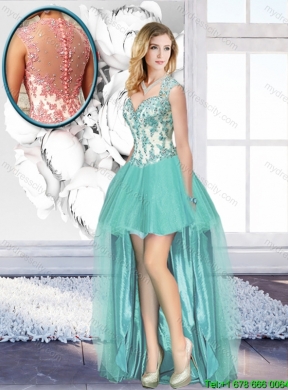 2016 Spring Popular Straps Detachable Quinceanera Dresses with Appliques and Ruffles