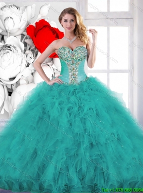 Popular Beading Sweet 16 Dresses with Ruffles for 2016