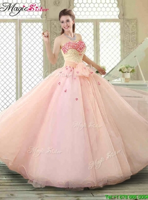 Popular Sweetheart Beading Quinceanera Dresses with Bowknot and Appliques