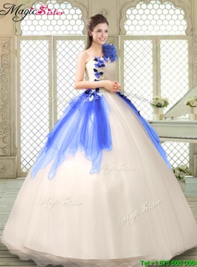 Elegant Appliques and Ruffles Quinceanera Dresses with One Shoulder