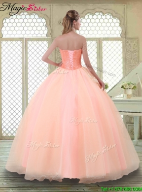 Beautiful Appliques and Beading Sweet 16 Dresses with Sweetheart