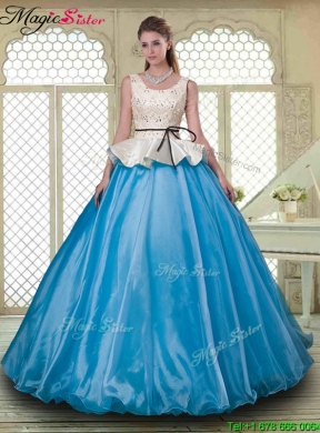 Classical Ball Gown Scoop Quinceanera Dresses with Beading