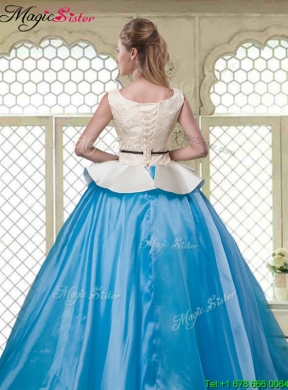 Classical Ball Gown Scoop Quinceanera Dresses with Beading