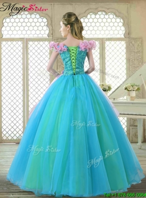 Classical Off the Shoulder Quinceanera Gowns with Ruffles and Bowknot