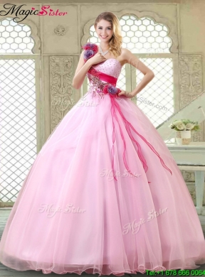 New Arrivals Beading Quinceanera Gowns with One Shoulder