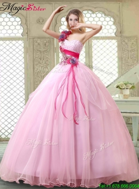 New Arrivals Beading Quinceanera Gowns with One Shoulder