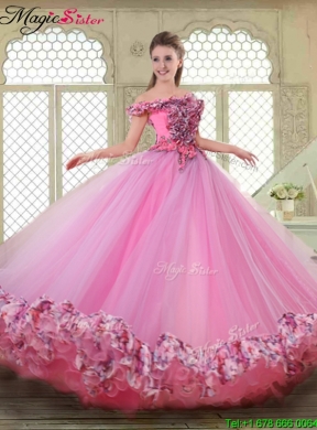 New Style Off the Shoulder Quinceanera Gowns in Multi Color 398.47