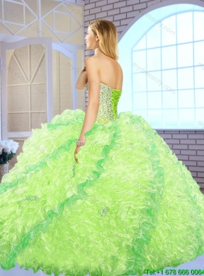 New Arrivals Sweetheart Quinceanera Gowns with Beading and Ruffles