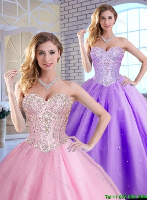 2016 Perfect Sweetheart Quinceanera Dresses Beading and Sequins