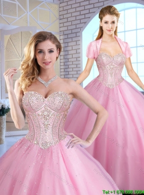 2016 Perfect Sweetheart Quinceanera Dresses Beading and Sequins