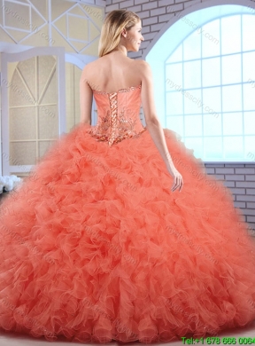 Classical Ball Gown Sweetheart Quinceanera Dresses in Fuchsia