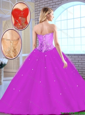 New Arrivals Red Sweetheart Quinceanera Gowns with Beading