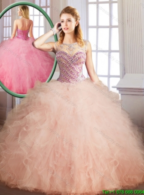 2016 Luxurious Floor Length Sweet 16 Dresses with Ball Gown