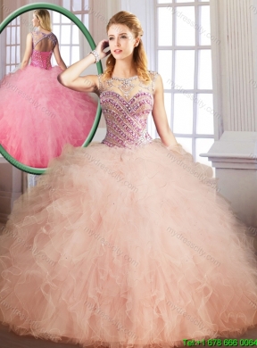 2016 Luxurious Floor Length Sweet 16 Dresses with Ball Gown