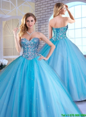 Elegant Ball Gown Sweetheart Quinceanera Dresses with Beading