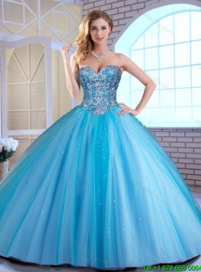 Elegant Ball Gown Sweetheart Quinceanera Dresses with Beading