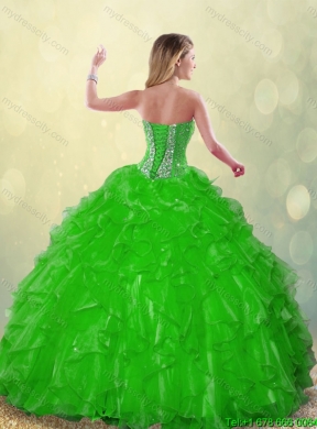 Fashionable 2016 Beading Quinceanera Dresses with Sweetheart