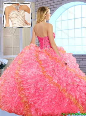 Gorgeous Beading Sweet 16 Dresses with Beading and Ruffles