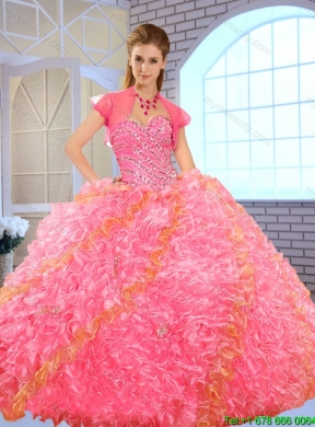 Gorgeous Beading Sweet 16 Dresses with Beading and Ruffles