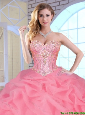 2016 Exclusive Sweetheart Quinceanera Dresses Beading and Ruffles