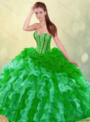 2016 Gorgeous Multi Color Quinceanera Dresses with Brush Train