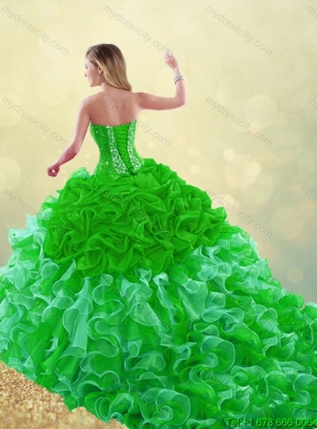 2016 Gorgeous Multi Color Quinceanera Dresses with Brush Train