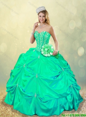 Beautiful Beading and Pick Ups Sweet 16 Dresses with Lace Up