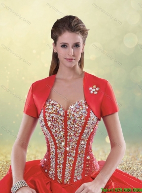 2016 Perfect Sweetheart Quinceanera Dresses with Beading and Pick Ups