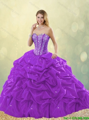 Classical Sweetheart Beading Quinceanera Dresses with Pick Ups
