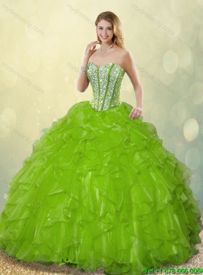 Gorgeous Sweetheart Quinceanera Dresses Beading and Ruffles