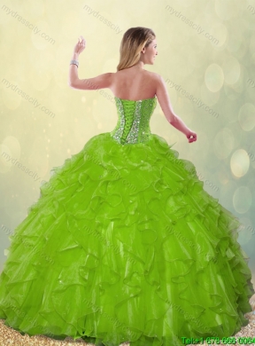 Gorgeous Sweetheart Quinceanera Dresses Beading and Ruffles