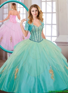 2016 Beautiful Quinceanera Dresses with Beading and Appliques