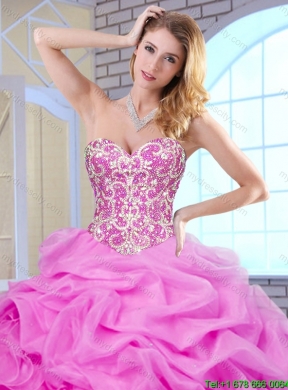 Best Selling Beading and Ruffles Quinceanera Dresses in Blue