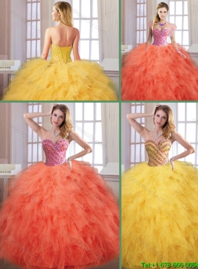 New Arrivals Fall Sweetheart Quinceanera Dresses with Floor Length