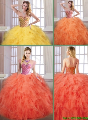 New Arrivals Fall Sweetheart Quinceanera Dresses with Floor Length