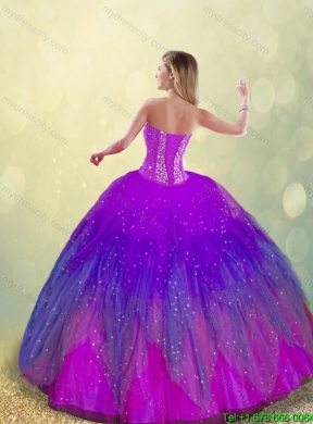 New Style Ball Gown Sweet 16 Dresses in Multi Color for 2016