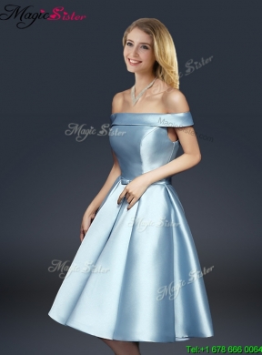 Fall A Line Knee Length Prom Dresses with Ruching