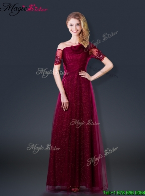 Perfect Empire Appliques Prom Dresses with Asymmetrical