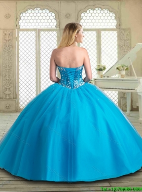 2016 Pretty Sweetheart Quinceanera Gowns with Beading