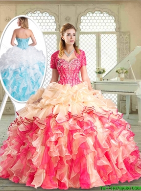 Best Sweetheart Quinceanera Gowns with Ruffles and Pick Ups